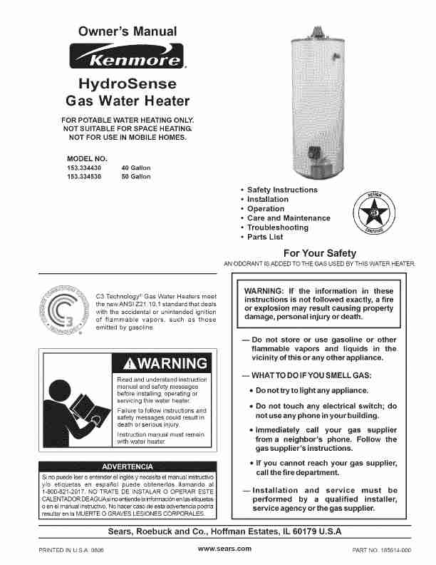 Kenmore Water Heater 334-page_pdf